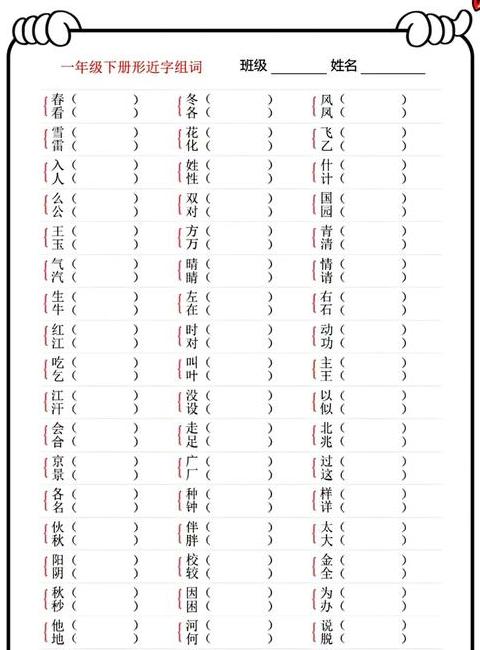 字形相近意思差别大