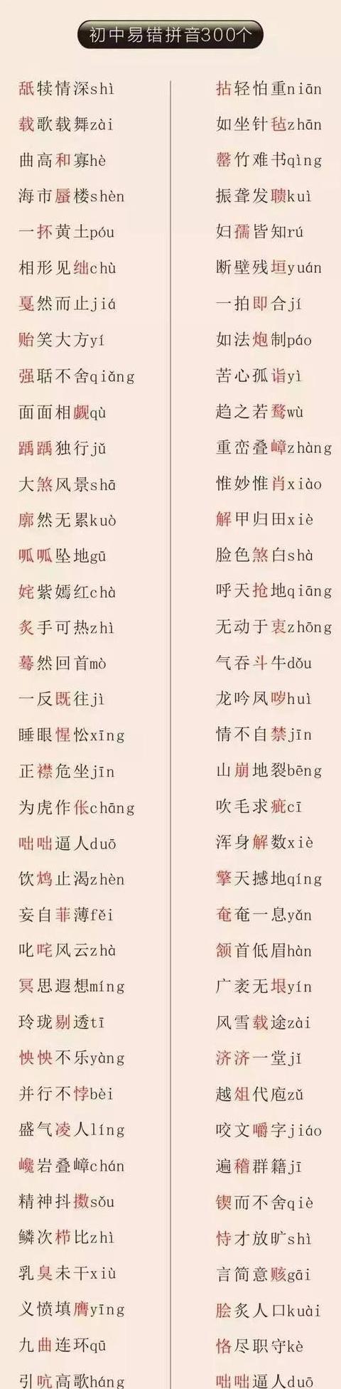 字义和字意的拼音